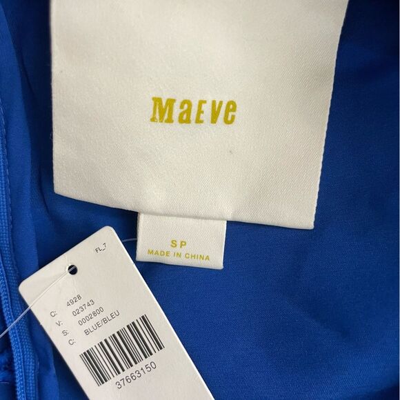 Maeve Anthropologie Arette Eyelet Lace Floral Sheath Dress in Blue Sz SP NEW - Picture 13 of 13